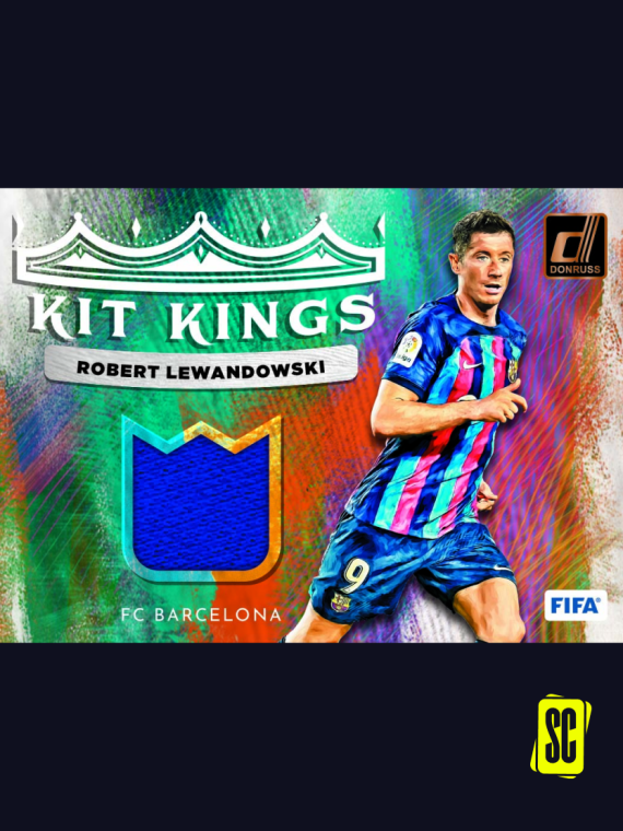 2022-23 PANINI DONRUSS SOCCER TRADING CARD BOX (HOBBY) - Lewandowski KIT KINGS