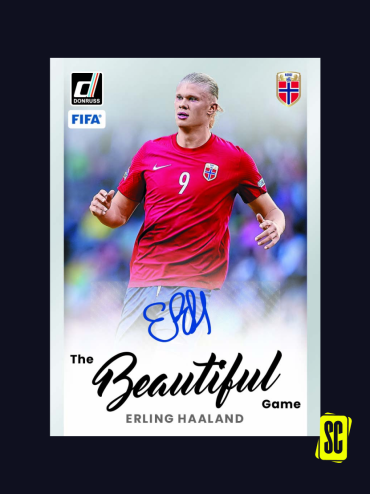 2022-23 PANINI DONRUSS SOCCER TRADING CARD BOX (HOBBY) - Haaland Auto Beatiful Game