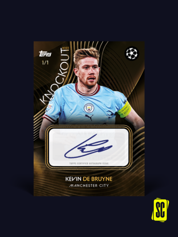 UEFA Champions League - Knockout 2023 DE BRUYNE AUTOGRAPH