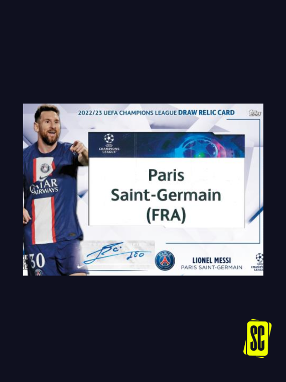 Competition UCL Draw Relic Card Lionel Messi 2022-23