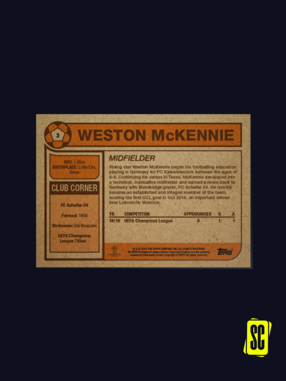 Weston McKennie Schalke 04 - Retro
