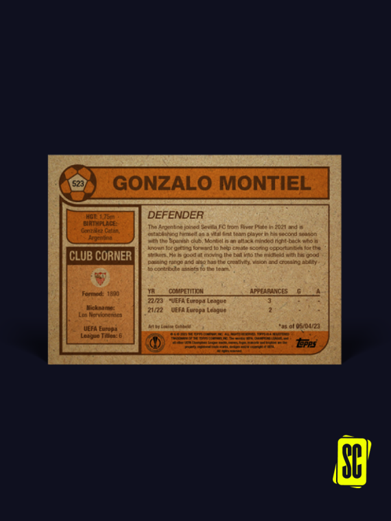 Gonzalo Montiel - Sevilla - Retro