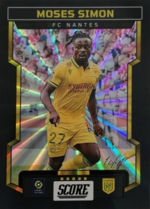 Moses Simon - Laser Black 1/1 - Panini Score Ligue 1 2023-24