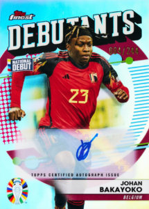 Johan Bakayoko - Finest Debutants Autograph - Topps Finest Road to UEFA EURO 2024