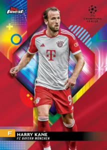 Harry Kane - Red /5 - Topps Finest UCC 2023/24
