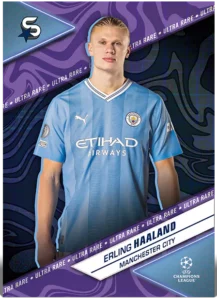 Erling Haaland - Ultra Rare (Purple) #/99 - Topps UCC Superstars 2023/24
