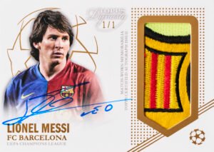 Lionel Messi - Dynasty Autographed Patch Cards Black /5 - Topps Dynasty UCL 2022/23