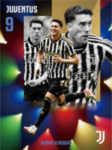 Dušan Vlahović - Neon 1/1 - DAKA Juventus FC 2023/24