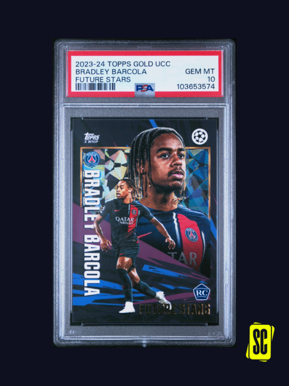 Bradley Barcola - Topps Gold UCC 2023-24 - Future Stars - PSA 10