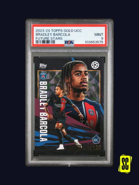 Bradley Barcola - Topps Gold UCC 2023-24 - Future Stars - PSA 9