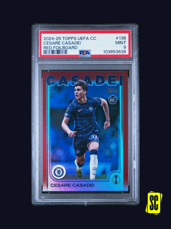 Cesare Casadei - Topps UEFA CC 2024-25 - Red Foilboard 1-5 - PSA 9