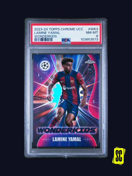 Lamine Yamal - Topps Chrome UCC 2023-24 - Wonderkids - PSA 8