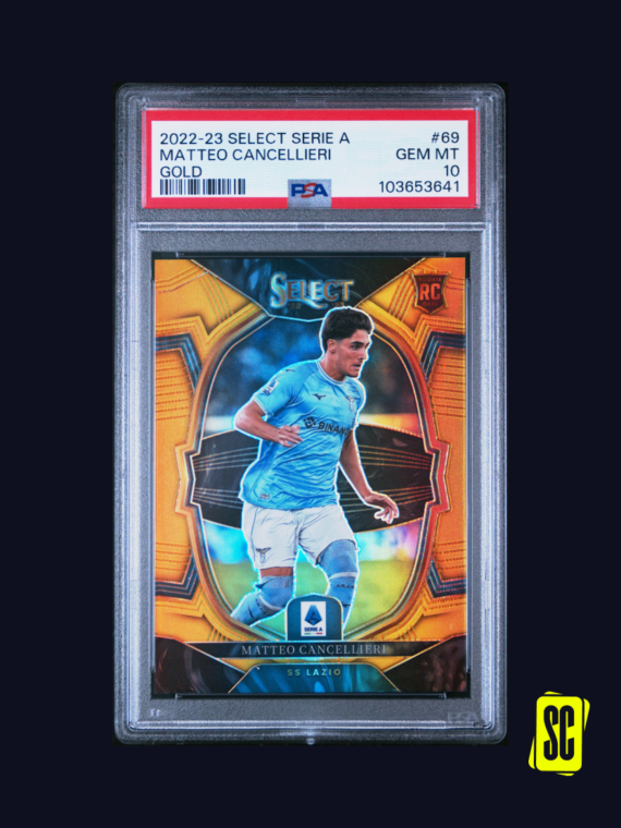 Matteo Cancellieri - Panini Select Serie A 2022-23 - Gold 04-10 - PSA 10