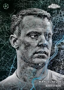 2024-25-topps-chrome-uefa-club-competitions-soccer-cards-munich-at-night-insert-neuer