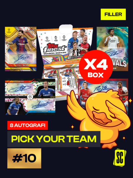 FILLER Pick Your Team - Topps Finest UEFA Club Competitions 2024-25 - x4 Hobby